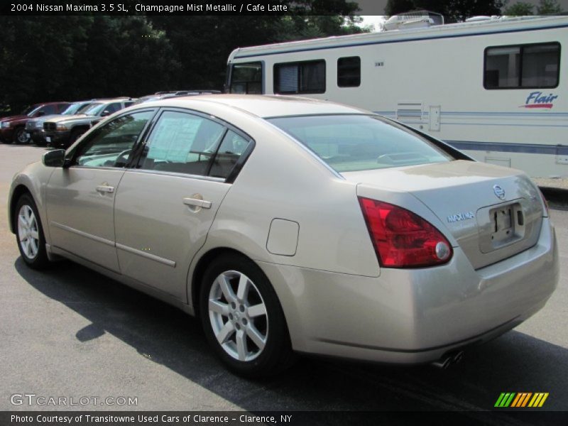 Champagne Mist Metallic / Cafe Latte 2004 Nissan Maxima 3.5 SL