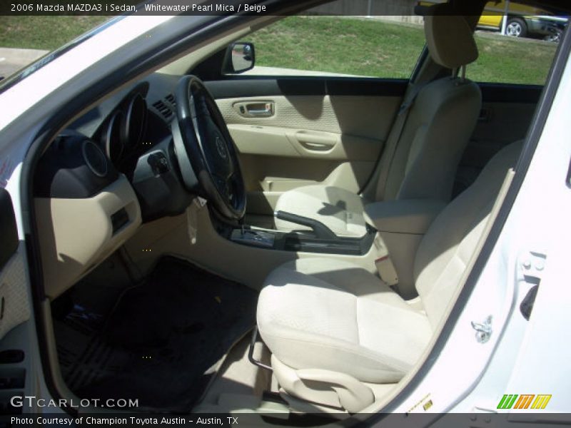 Whitewater Pearl Mica / Beige 2006 Mazda MAZDA3 i Sedan