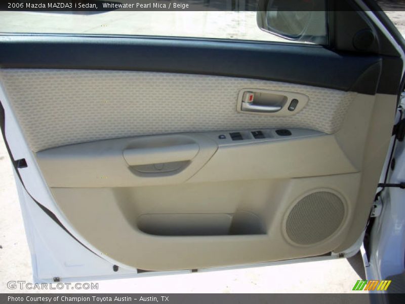 Whitewater Pearl Mica / Beige 2006 Mazda MAZDA3 i Sedan