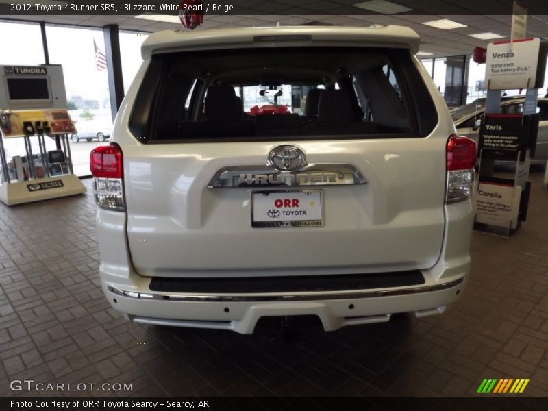 Blizzard White Pearl / Beige 2012 Toyota 4Runner SR5