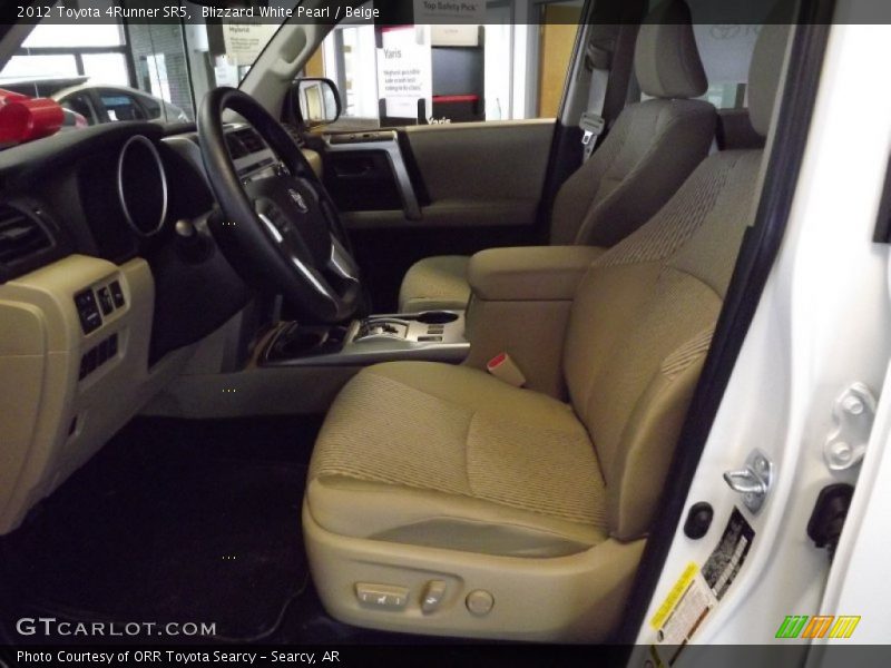 Blizzard White Pearl / Beige 2012 Toyota 4Runner SR5