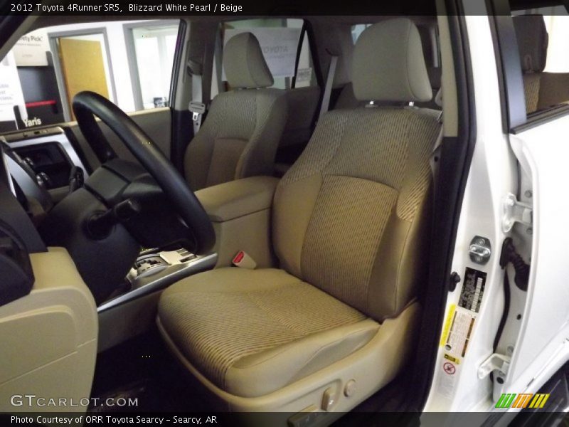 Blizzard White Pearl / Beige 2012 Toyota 4Runner SR5
