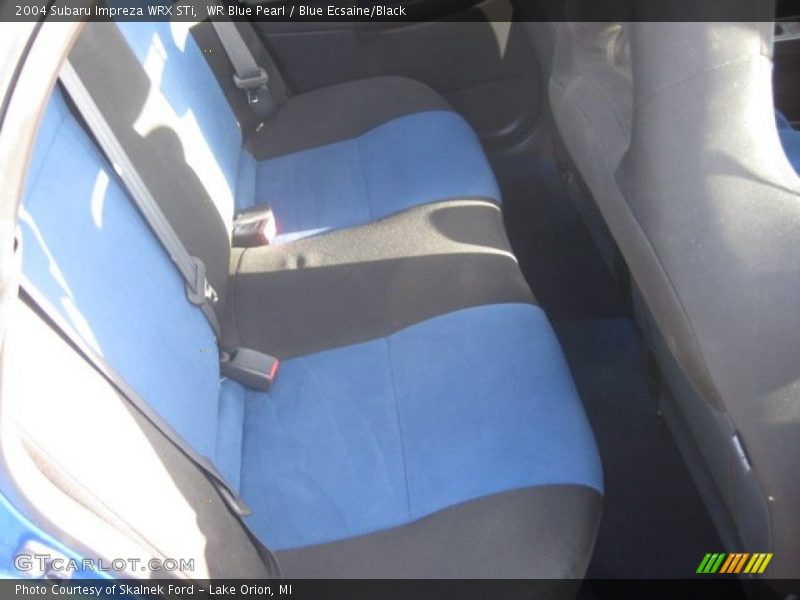 WR Blue Pearl / Blue Ecsaine/Black 2004 Subaru Impreza WRX STi