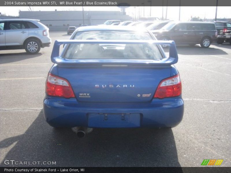 WR Blue Pearl / Blue Ecsaine/Black 2004 Subaru Impreza WRX STi