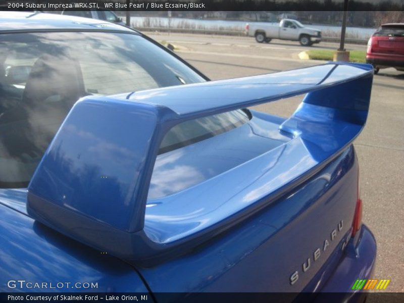 WR Blue Pearl / Blue Ecsaine/Black 2004 Subaru Impreza WRX STi