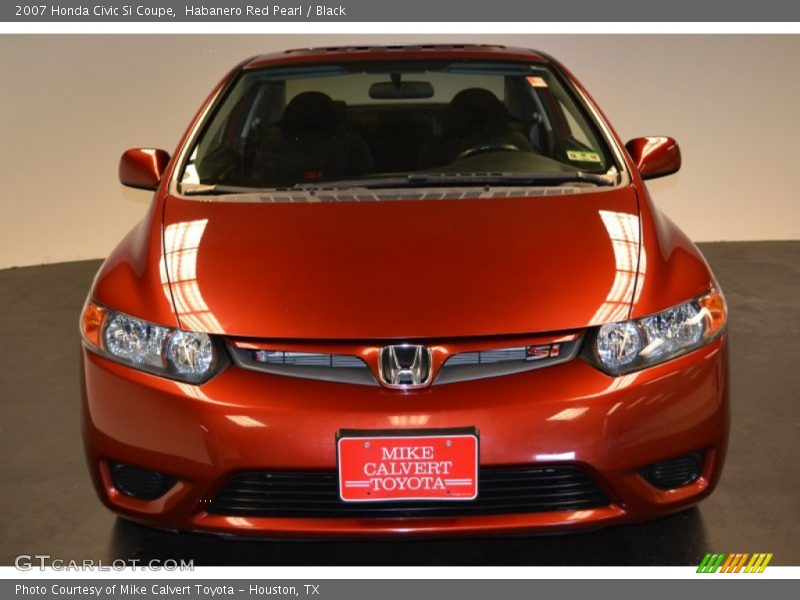 Habanero Red Pearl / Black 2007 Honda Civic Si Coupe