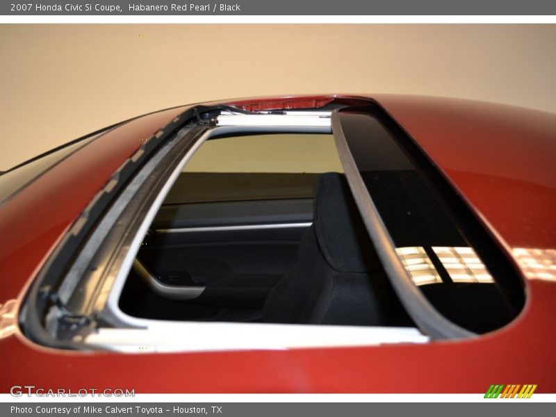 Habanero Red Pearl / Black 2007 Honda Civic Si Coupe