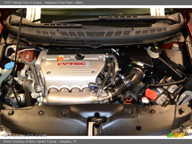 Habanero Red Pearl / Black 2007 Honda Civic Si Coupe