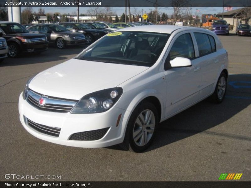 Arctic White / Charcoal 2008 Saturn Astra XE Sedan