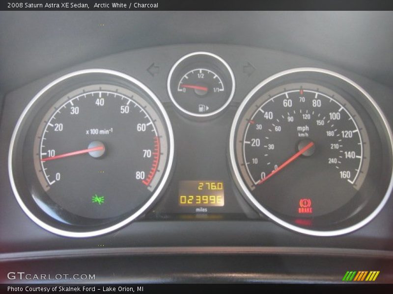 Arctic White / Charcoal 2008 Saturn Astra XE Sedan