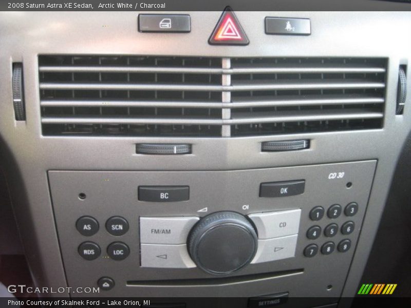 Arctic White / Charcoal 2008 Saturn Astra XE Sedan