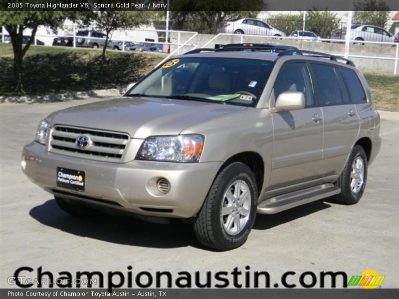 Sonora Gold Pearl / Ivory 2005 Toyota Highlander V6