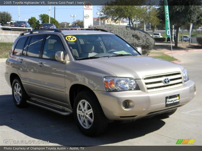 Sonora Gold Pearl / Ivory 2005 Toyota Highlander V6
