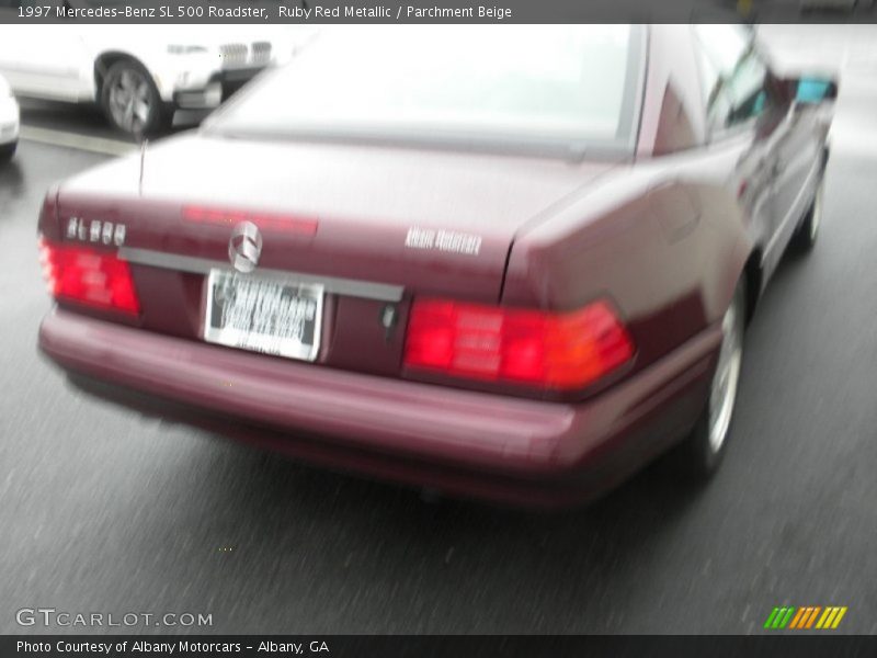 Ruby Red Metallic / Parchment Beige 1997 Mercedes-Benz SL 500 Roadster