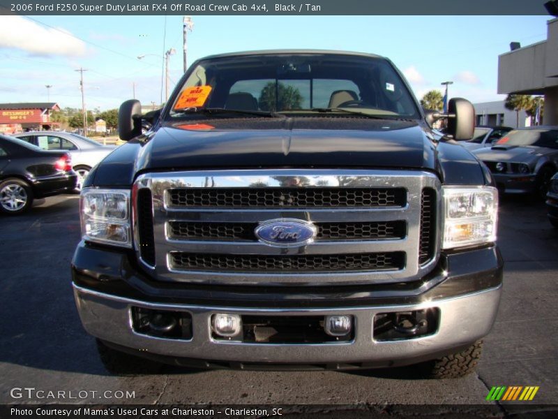 Black / Tan 2006 Ford F250 Super Duty Lariat FX4 Off Road Crew Cab 4x4