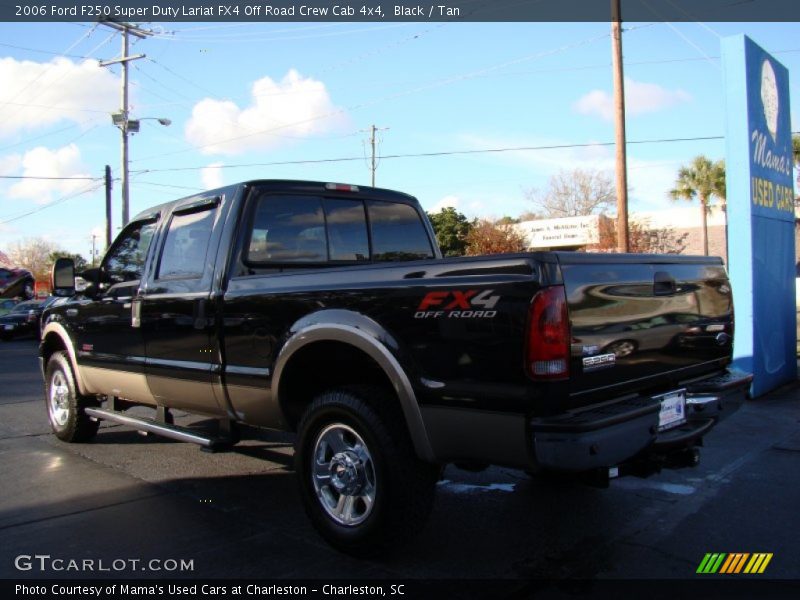 Black / Tan 2006 Ford F250 Super Duty Lariat FX4 Off Road Crew Cab 4x4