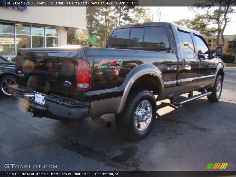 Black / Tan 2006 Ford F250 Super Duty Lariat FX4 Off Road Crew Cab 4x4