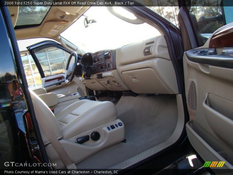 Black / Tan 2006 Ford F250 Super Duty Lariat FX4 Off Road Crew Cab 4x4