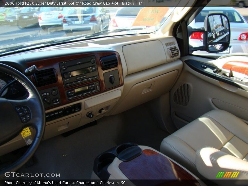 Black / Tan 2006 Ford F250 Super Duty Lariat FX4 Off Road Crew Cab 4x4