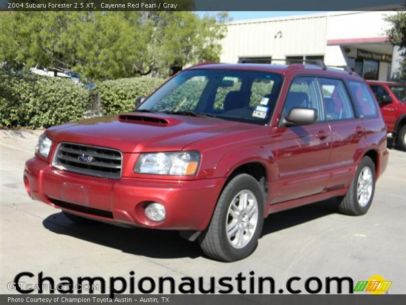 Cayenne Red Pearl / Gray 2004 Subaru Forester 2.5 XT