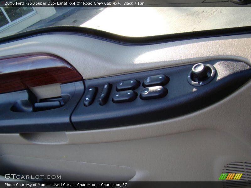 Black / Tan 2006 Ford F250 Super Duty Lariat FX4 Off Road Crew Cab 4x4