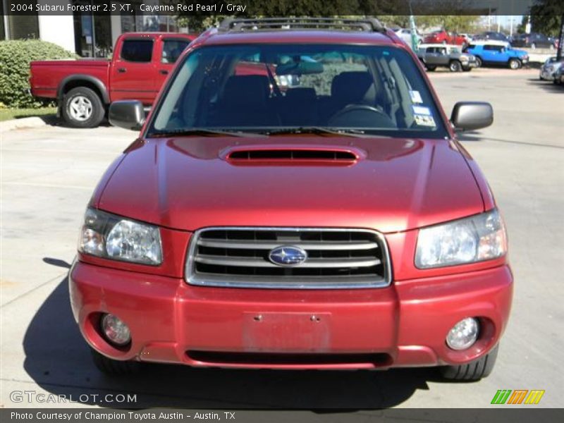 Cayenne Red Pearl / Gray 2004 Subaru Forester 2.5 XT