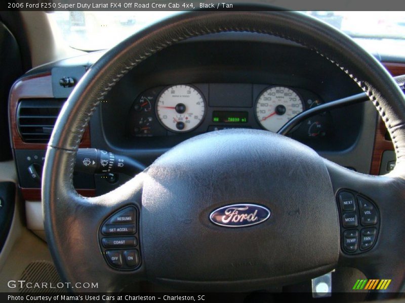 Black / Tan 2006 Ford F250 Super Duty Lariat FX4 Off Road Crew Cab 4x4