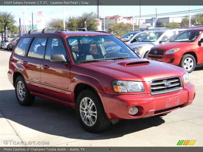 Cayenne Red Pearl / Gray 2004 Subaru Forester 2.5 XT