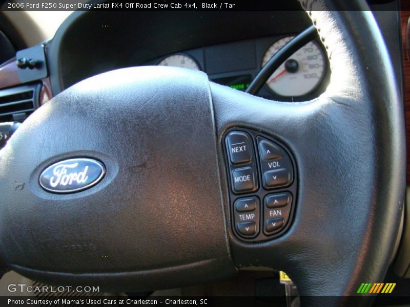 Black / Tan 2006 Ford F250 Super Duty Lariat FX4 Off Road Crew Cab 4x4