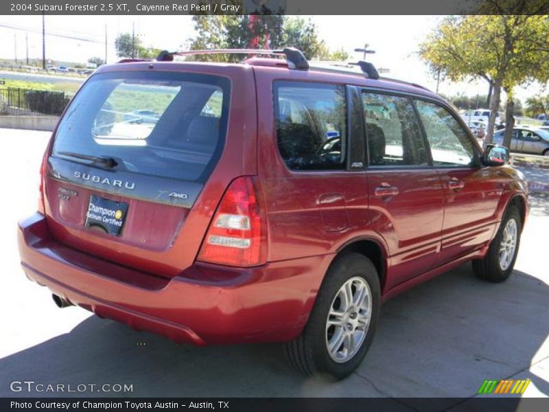 Cayenne Red Pearl / Gray 2004 Subaru Forester 2.5 XT