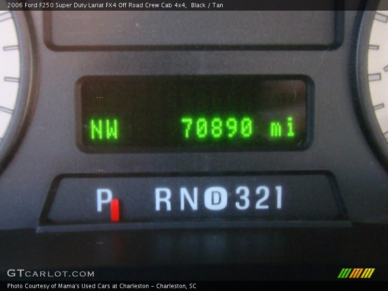 Black / Tan 2006 Ford F250 Super Duty Lariat FX4 Off Road Crew Cab 4x4