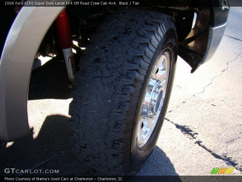 Black / Tan 2006 Ford F250 Super Duty Lariat FX4 Off Road Crew Cab 4x4