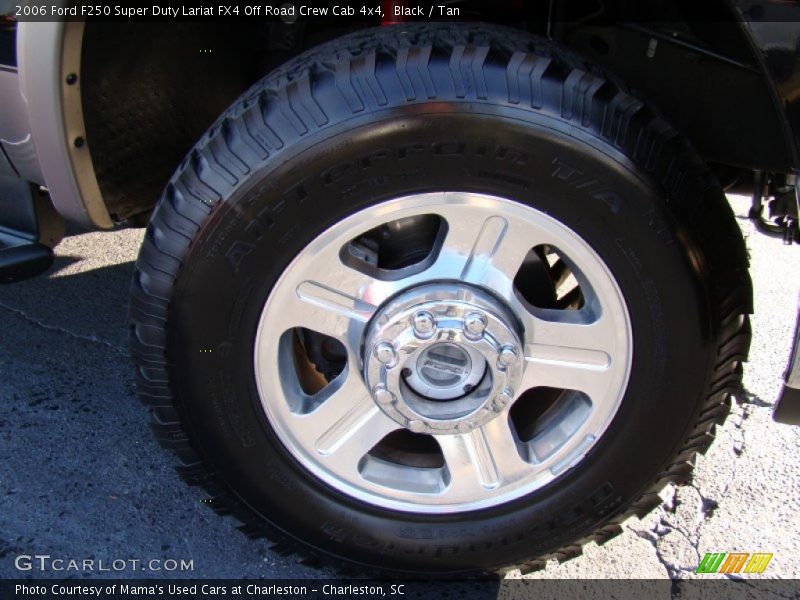 Black / Tan 2006 Ford F250 Super Duty Lariat FX4 Off Road Crew Cab 4x4
