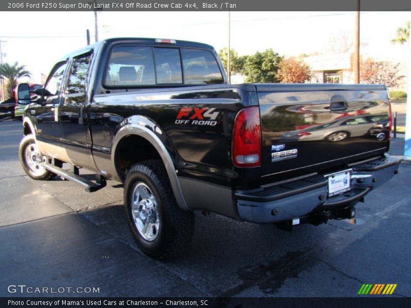 Black / Tan 2006 Ford F250 Super Duty Lariat FX4 Off Road Crew Cab 4x4