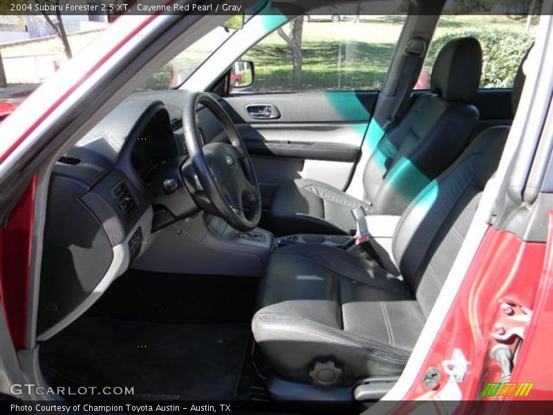 Cayenne Red Pearl / Gray 2004 Subaru Forester 2.5 XT
