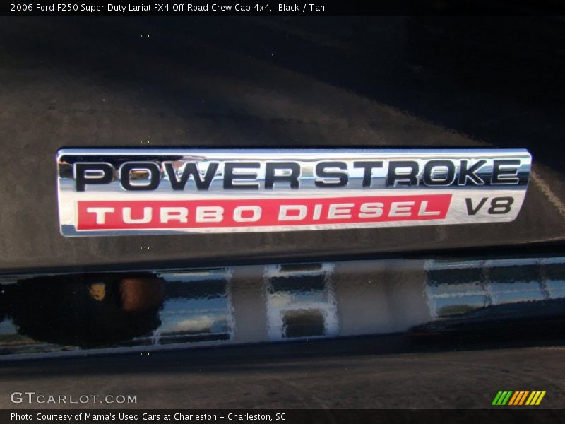 Black / Tan 2006 Ford F250 Super Duty Lariat FX4 Off Road Crew Cab 4x4