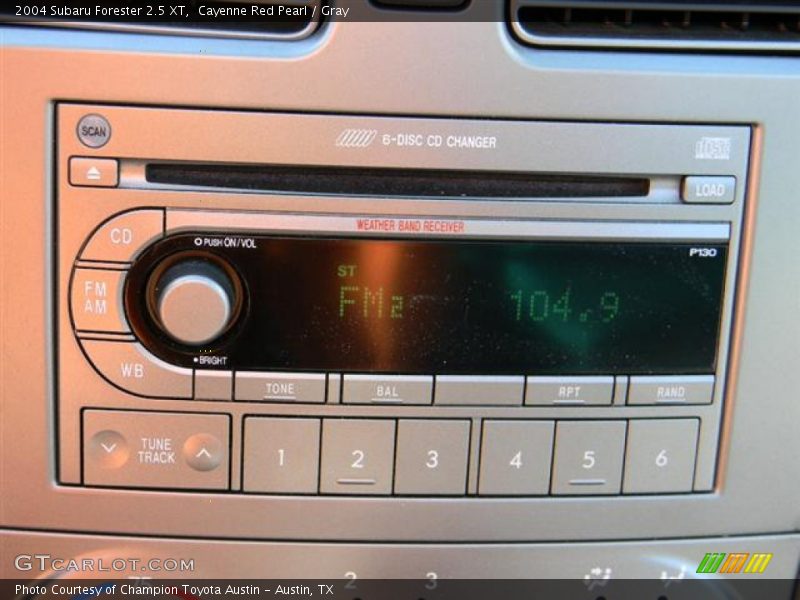 Cayenne Red Pearl / Gray 2004 Subaru Forester 2.5 XT