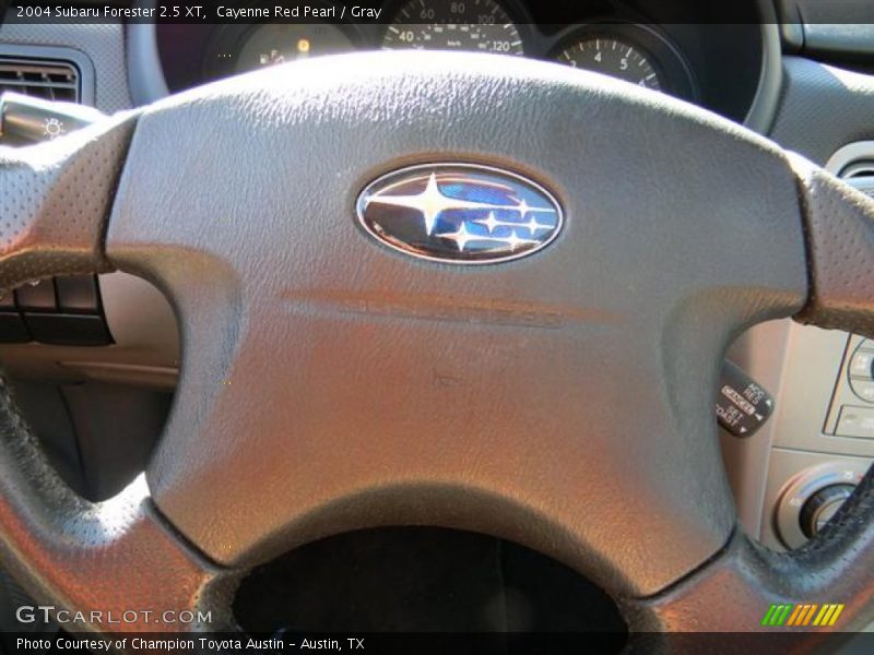 Cayenne Red Pearl / Gray 2004 Subaru Forester 2.5 XT