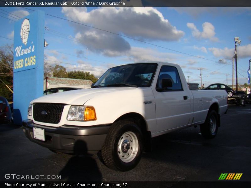 Oxford White / Dark Graphite 2001 Ford Ranger XL Regular Cab