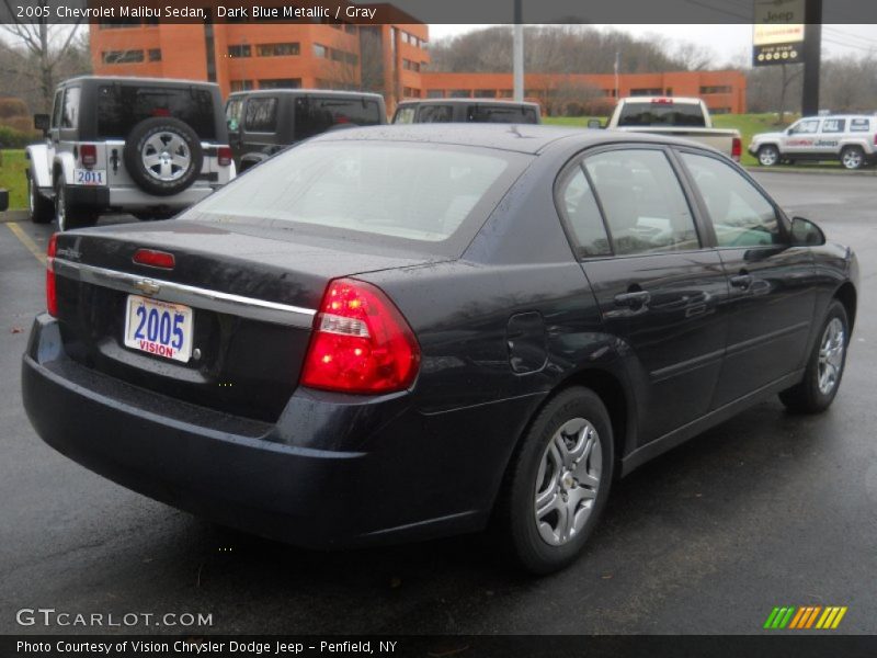 Dark Blue Metallic / Gray 2005 Chevrolet Malibu Sedan