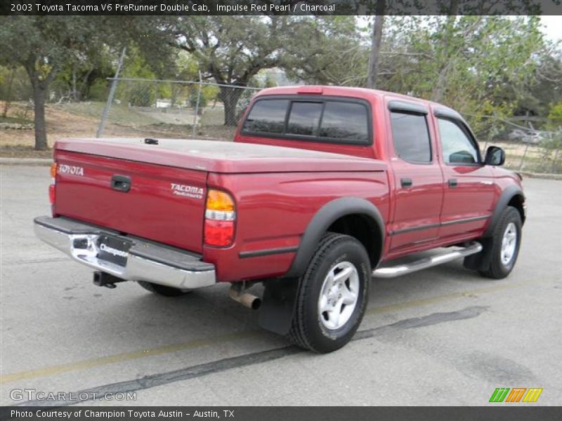 Impulse Red Pearl / Charcoal 2003 Toyota Tacoma V6 PreRunner Double Cab