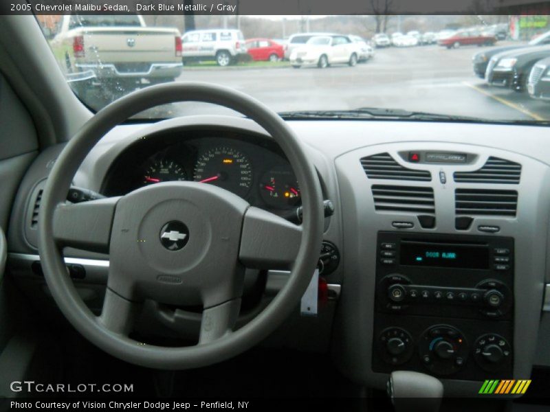 Dark Blue Metallic / Gray 2005 Chevrolet Malibu Sedan