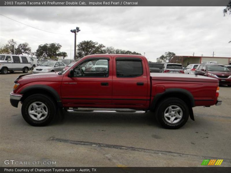 Impulse Red Pearl / Charcoal 2003 Toyota Tacoma V6 PreRunner Double Cab