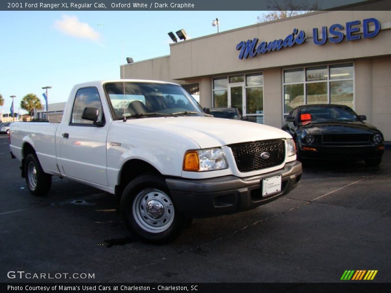 Oxford White / Dark Graphite 2001 Ford Ranger XL Regular Cab