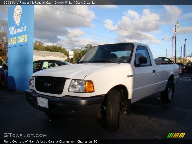 Oxford White / Dark Graphite 2001 Ford Ranger XL Regular Cab