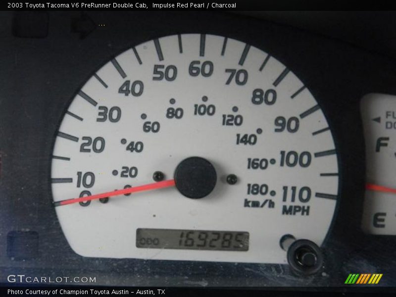 Impulse Red Pearl / Charcoal 2003 Toyota Tacoma V6 PreRunner Double Cab