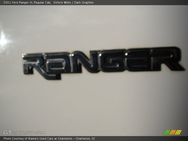 Oxford White / Dark Graphite 2001 Ford Ranger XL Regular Cab