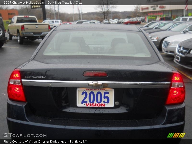 Dark Blue Metallic / Gray 2005 Chevrolet Malibu Sedan