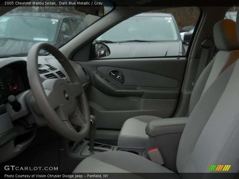Dark Blue Metallic / Gray 2005 Chevrolet Malibu Sedan