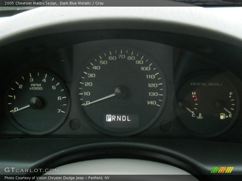 Dark Blue Metallic / Gray 2005 Chevrolet Malibu Sedan